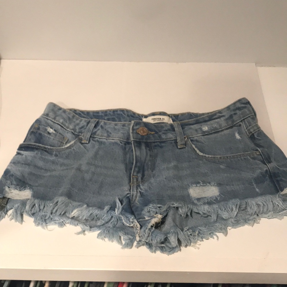 Denim shorts